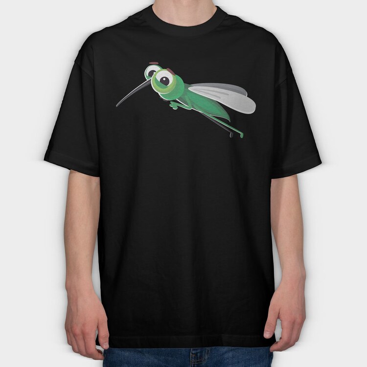 Flying Green Bug, Tricou Oversize Barbati (Unisex)