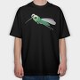 Flying Green Bug, Tricou Oversize Barbati (Unisex)