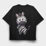Baby Zebra Stripe, Tricou Oversize Barbati (Unisex)
