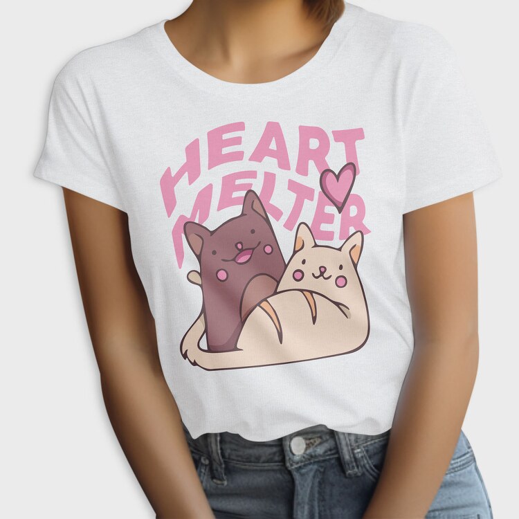 Valentine Cats Couple S Day Cute, Tricou Femei