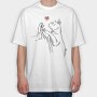 Cat Hand, Tricou Oversize Barbati (Unisex)