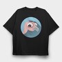 Peacock Eyes, Tricou Oversize Barbati (Unisex)