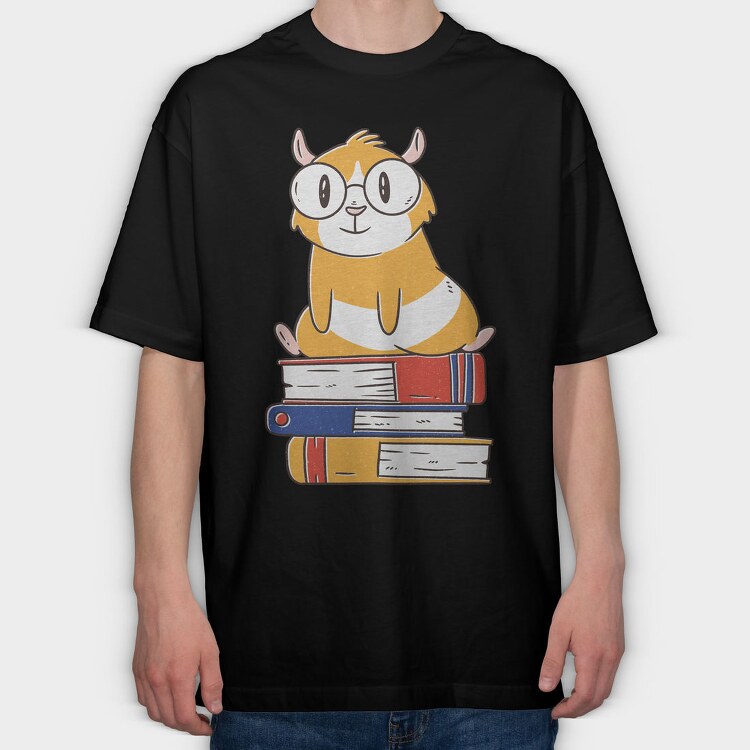 Guinea Pig Books Guine, Tricou Oversize Barbati (Unisex)