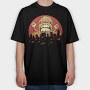 Peanut Monster City, Tricou Oversize Barbati (Unisex)