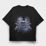 Cosmic Axolotl, Tricou Oversize Barbati (Unisex)