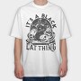 Halloween Black Cat Thing, Tricou Oversize Barbati (Unisex)