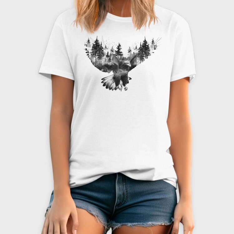 Forest And Flying Eagle, Tricou Barbati (Unisex)