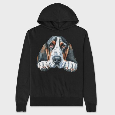 Basset Hound Lover, Hanorac Oversize Barbati (Unisex)