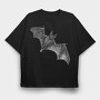 Bat Wings Spread, Tricou Oversize Barbati (Unisex)