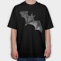 Bat Wings Spread, Tricou Oversize Barbati (Unisex)