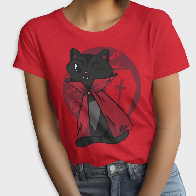 Vampire Cat Spooky, Tricou Femei