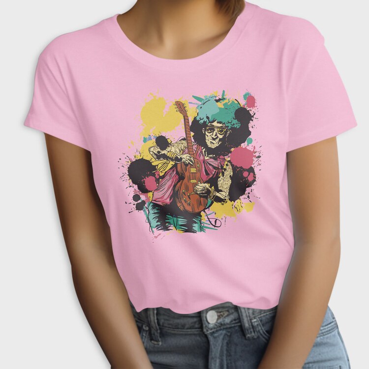 Guitar Player Musician Guitarist Colorfull, Tricou Femei