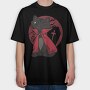 Vampire Cat Spooky, Tricou Oversize Barbati (Unisex)