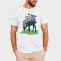 Forest Deer Silhouette, Tricou Barbati (Unisex)