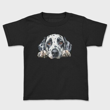 Dalmatian Face Peeking, Tricou Copii
