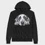 Dalmatian Face Peeking, Hanorac Oversize Barbati (Unisex)