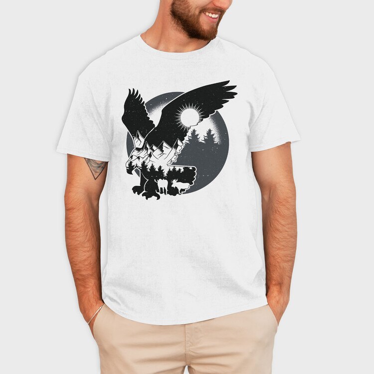 Forest Eagle, Tricou Barbati (Unisex)