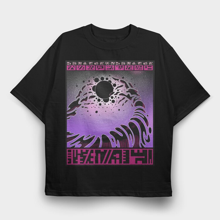 Cosmic Creature Hands In Space Beings, Tricou Oversize Barbati (Unisex)