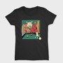Cat Playing Billiards Biliard, Tricou Femei