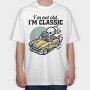 Classic Skeleton Car, Tricou Oversize Barbati (Unisex)