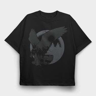 Forest Eagle, Tricou Oversize Barbati (Unisex)