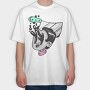 Halloween Retro Cartoon Character 4, Tricou Oversize Barbati (Unisex)