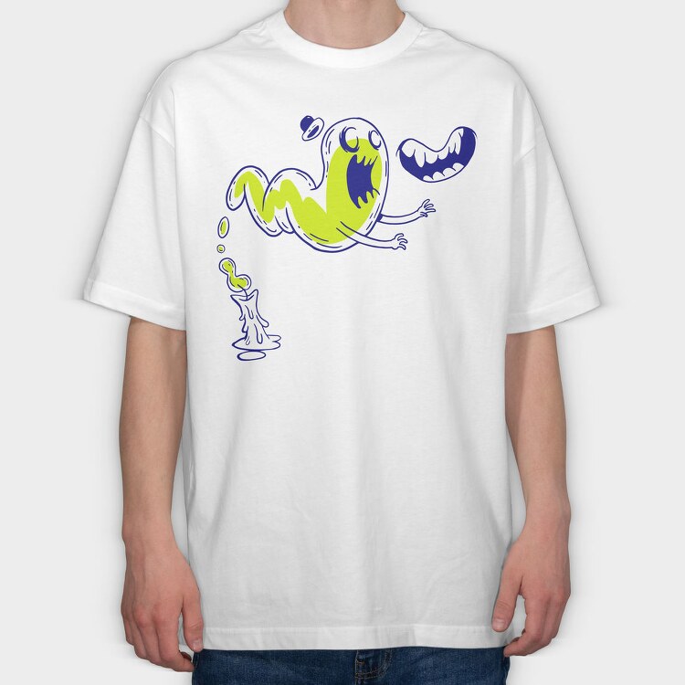 Halloween Ghost, Tricou Oversize Barbati (Unisex)