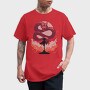 Samurai And Dragon Creature Pixel, Tricou Barbati (Unisex)