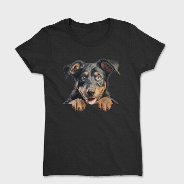 Beauceron Peeking, Tricou Femei