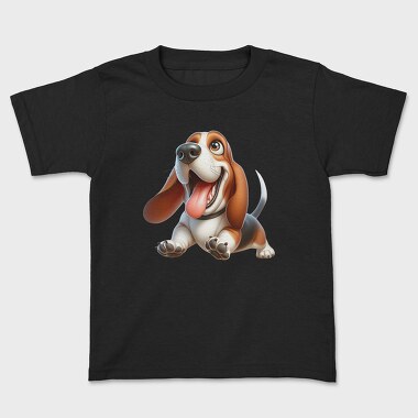 Basset Hound Sublimation, Tricou Copii
