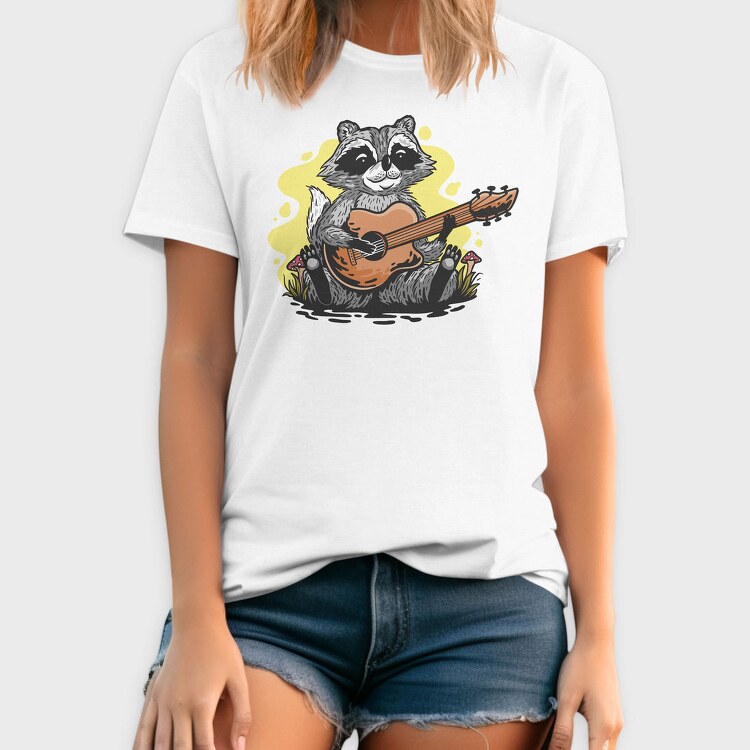 Guitarist Raccoon Racoon, Tricou Barbati (Unisex)