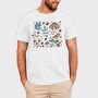 Forest Elements Mushroom Bird Frog, Tricou Barbati (Unisex)