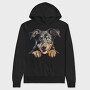 Beauceron Peeking, Hanorac Oversize Barbati (Unisex)