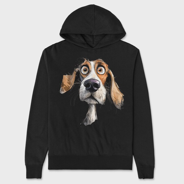 Beagle Face, Hanorac Oversize Barbati (Unisex)