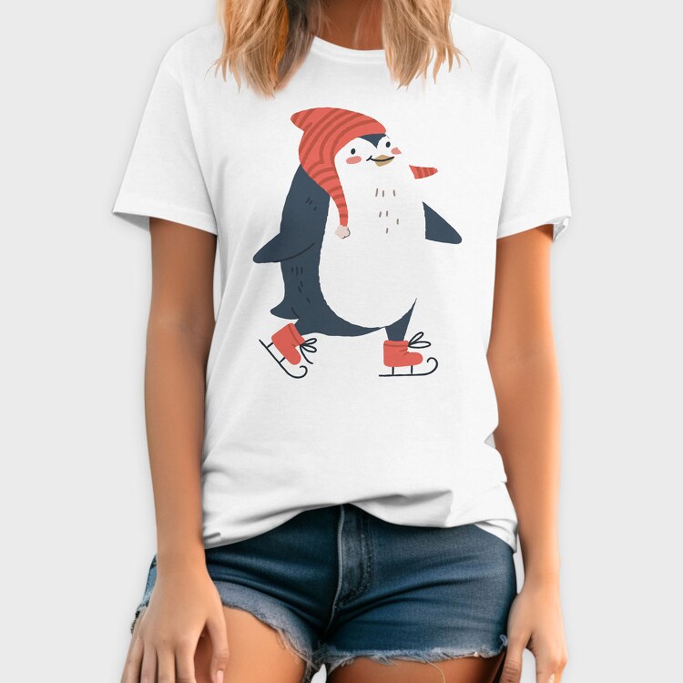 Penguin Skate Fest, Tricou Barbati (Unisex)