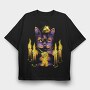 Cat Magic Candle Ritual, Tricou Oversize Barbati (Unisex)