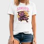 Samurai Instinct Cat, Tricou Barbati (Unisex)