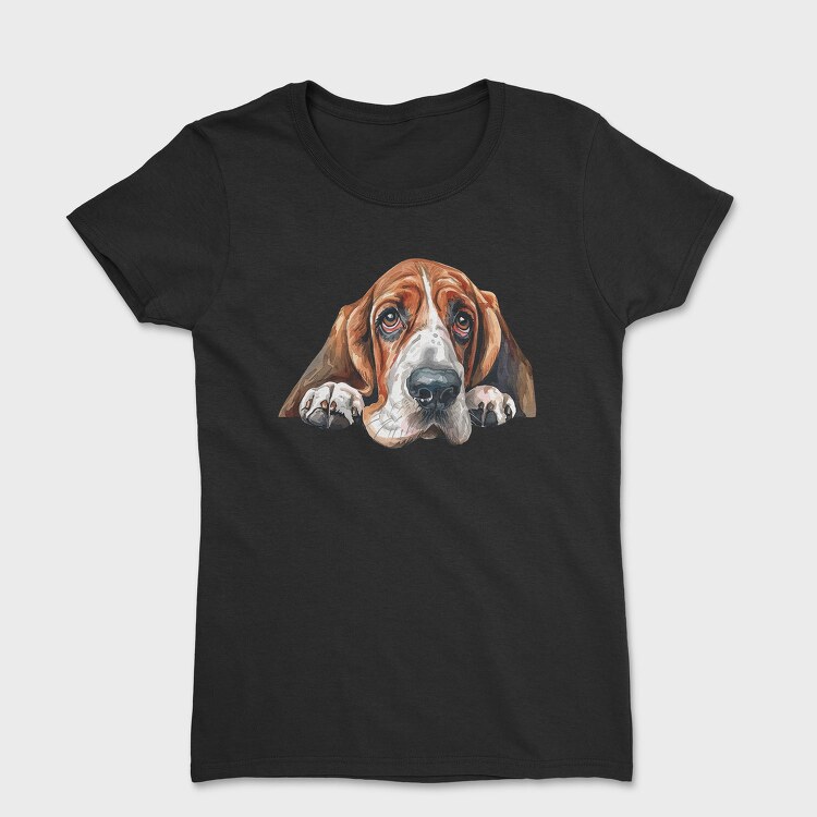 Basset Lover Peep, Tricou Femei