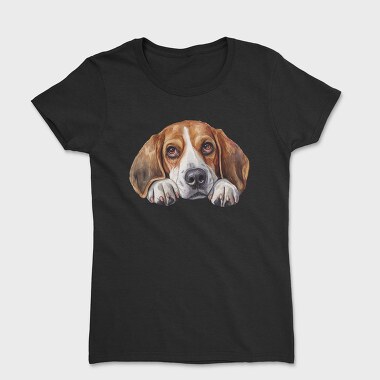 Beagle Peeking Face, Tricou Femei