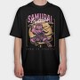 Samurai Instinct Cat, Tricou Oversize Barbati (Unisex)
