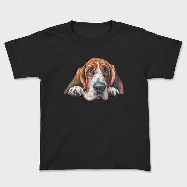 Basset Lover Peep, Tricou Copii