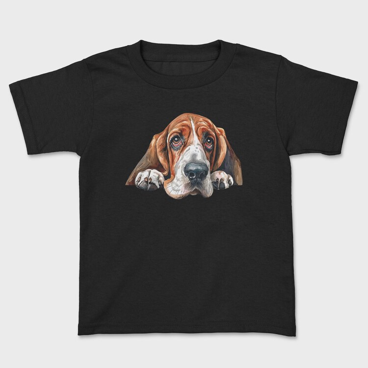Basset Lover Peep, Tricou Copii