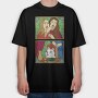 Cat Meme In Ottoman Style, Tricou Oversize Barbati (Unisex)