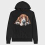 Basset Lover Peep, Hanorac Oversize Barbati (Unisex)