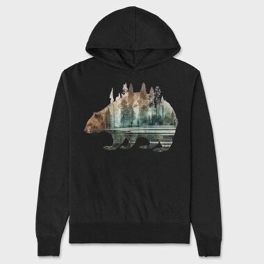 Beaver Forest Symphony, Hanorac Oversize Barbati (Unisex)