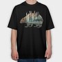 Beaver Forest Symphony, Tricou Oversize Barbati (Unisex)