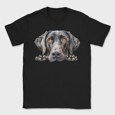 German Shorthair Pointer Peeking Face, Tricou Barbati (Unisex)