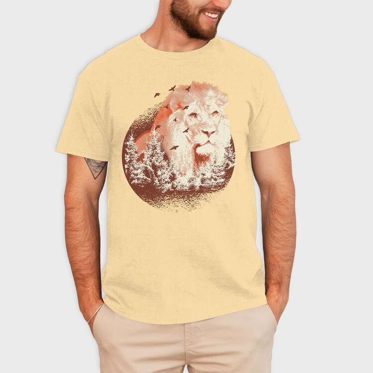 Forest Lion, Tricou Barbati (Unisex)