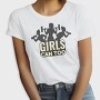 Gym Girls Can Too Quote Silhouette, Tricou Femei