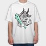 Halloween Retro Cartoon Character 3, Tricou Oversize Barbati (Unisex)